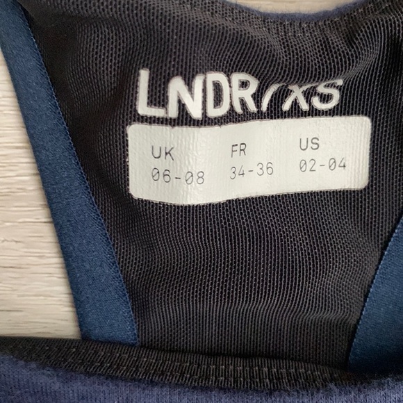 LNDR Stretch Knit Hustle Sports Bra‎ navy blue 02 /04 - Picture 2 of 8
